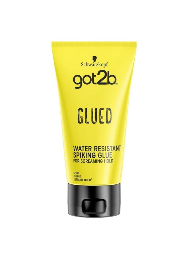 Got2B Schwarzkopf Glued Spiking Glue Hair Gel, Water Resistant, Strong Hold for Up to 72 Hours, 150 ml,package may vary