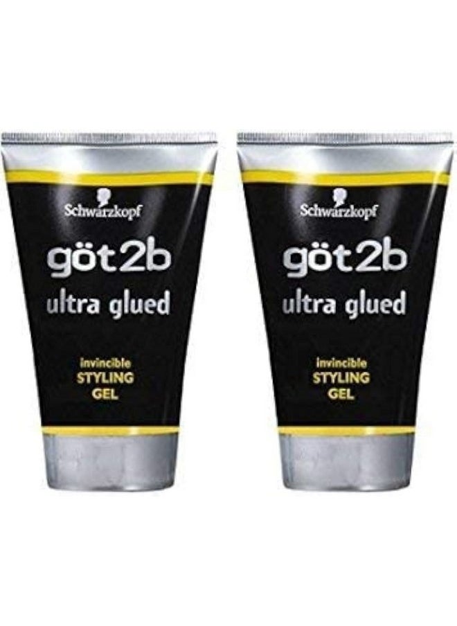 Got 2b Ultra Glued Invincible Styling Gel, 1.25 Ounce (2 Pack)