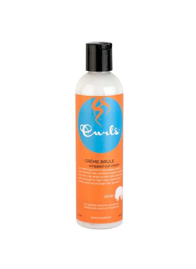 Curls Crème Brule Whipped Sculpting Cream - Dry, Wavy, Curly, and Textured Hair - Fights Frizz and Defines Refresh and Rehydrate, 8oz