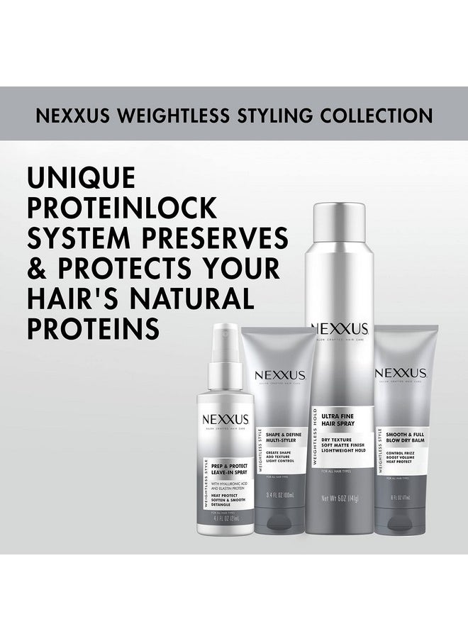 Nexxus Shape and Define Multi-Styler For a Light Hold Weightless Styling Cream Shape, Define and Texture Hair Styling Cream 3.4 oz
