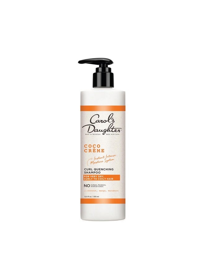 Carol's Daughter Coco Creme Curl Quenching Shampoo with Coconut Oil and Mango Butter for Very Dry, Curly Hair, 12 fl oz