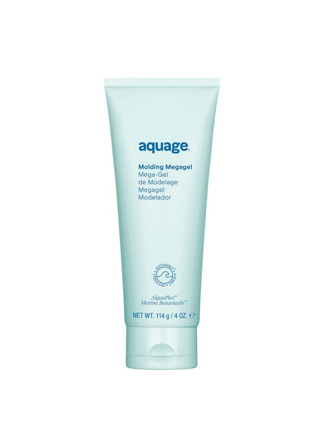 AQUAGE. Molding Megagel - Firm-Hold Gel Delivers Strong Control for Wet Looks Or Sculpted Blow-Dry Looks, 4 Fl Oz