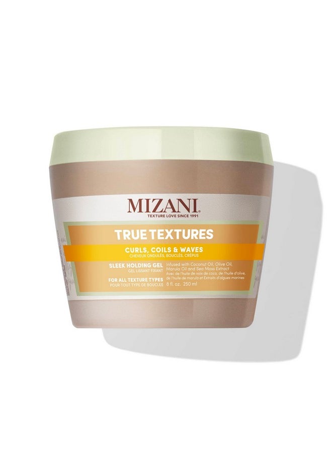 MIZANI True Textures Sleek Holding Gel | Firm Hold Hair Gel | Flexible, Flake-Free | For All Hair Types