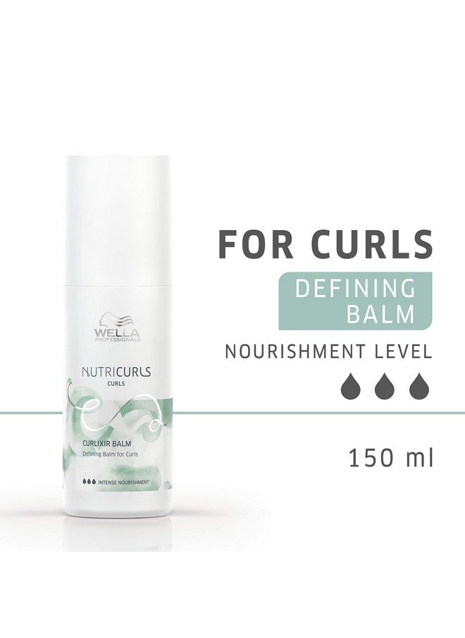 Wella Professionals Nutricurls Curlixir Leave-In Curl Balm| Soft Hold| Curl Definition| 5.07 Fl Oz