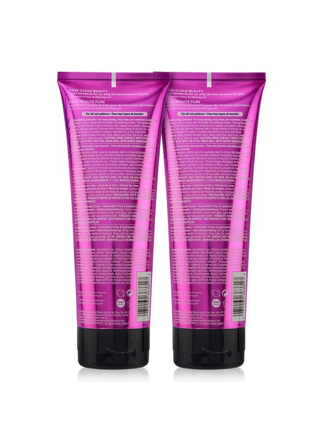 HASK Hair Cream - Curl Care Defining Cream 2 Piece Bundle, vegan, cruelty-free, color safe, free from gluten, sulfates, and parabens