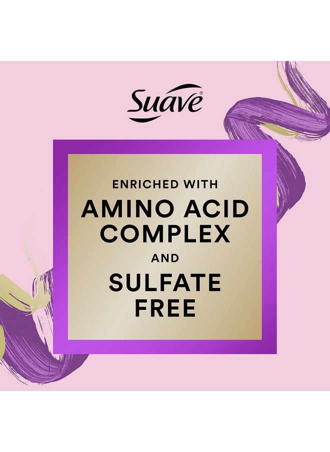 Suave Pink Luscious Curls Styling Cream Hair Cream for Luscious Curls Curl Defining Cream with Amino Acid Complex 4.75 oz