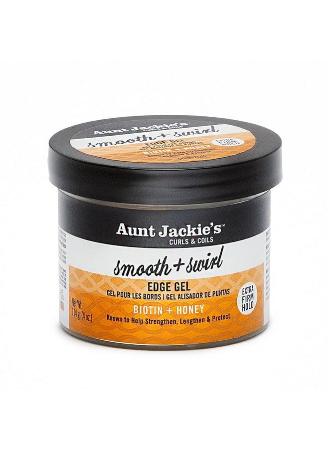 Aunt Jackie's Award-Winning Braid + Twist Collection Smooth + Swirl Edge Gel with Extra Firm Hold, 4oz