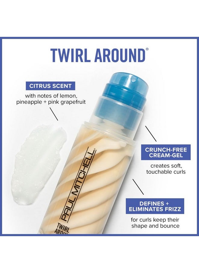 Paul Mitchell Twirl Around Styling Cream-Gel, Defines Curls, Eliminates Frizz, For Curly Hair, 5.1 fl. oz.