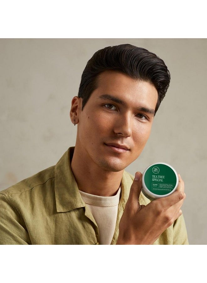 Tea Tree Shaping Cream, Hair Styling Cream, Long-Lasting Hold, Matte Finish, For All Hair Types, 3 oz