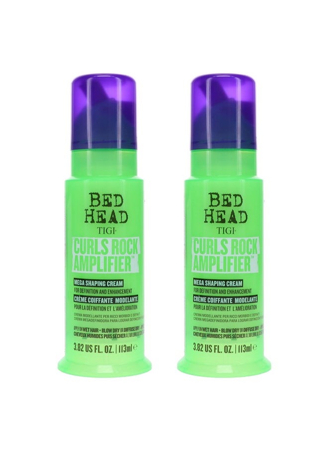 Bed Head by TIGI Curls Rock Amplifier Curly Hair Cream for Defined Curls 3.8 oz (Pack of 2)