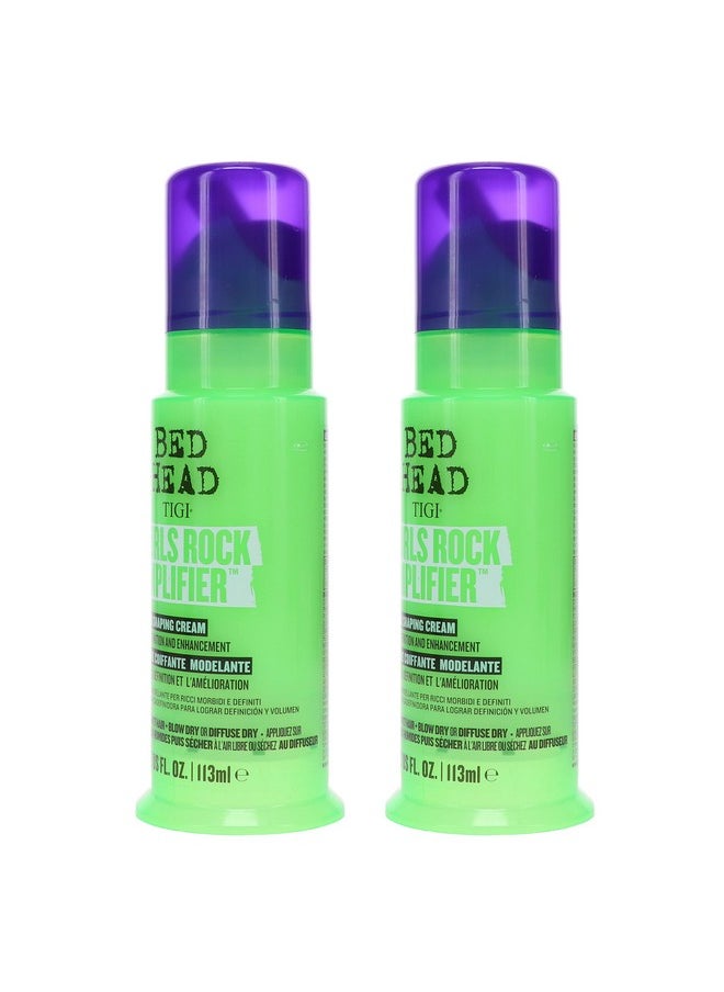 Bed Head by TIGI Curls Rock Amplifier Curly Hair Cream for Defined Curls 3.8 oz (Pack of 2)