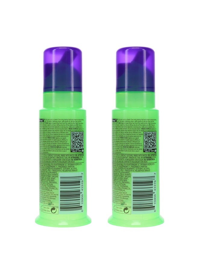 Bed Head by TIGI Curls Rock Amplifier Curly Hair Cream for Defined Curls 3.8 oz (Pack of 2)