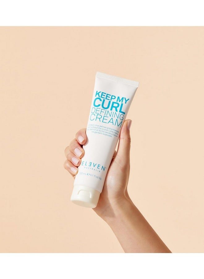 ELEVEN AUSTRALIA Keep My Curl Defining Cream Controls Frizz with Conditoning Ingredients - 5.1 Fl Oz