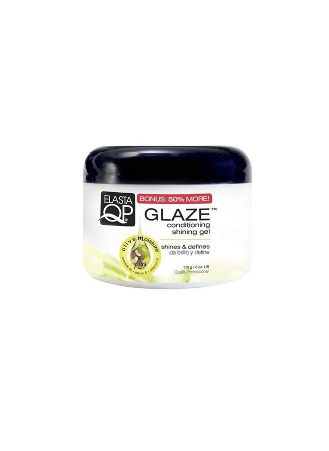 Elasta QP Glaze Maximum Hold Conditioning Shining Gel, 6 Oz, Pack of 3