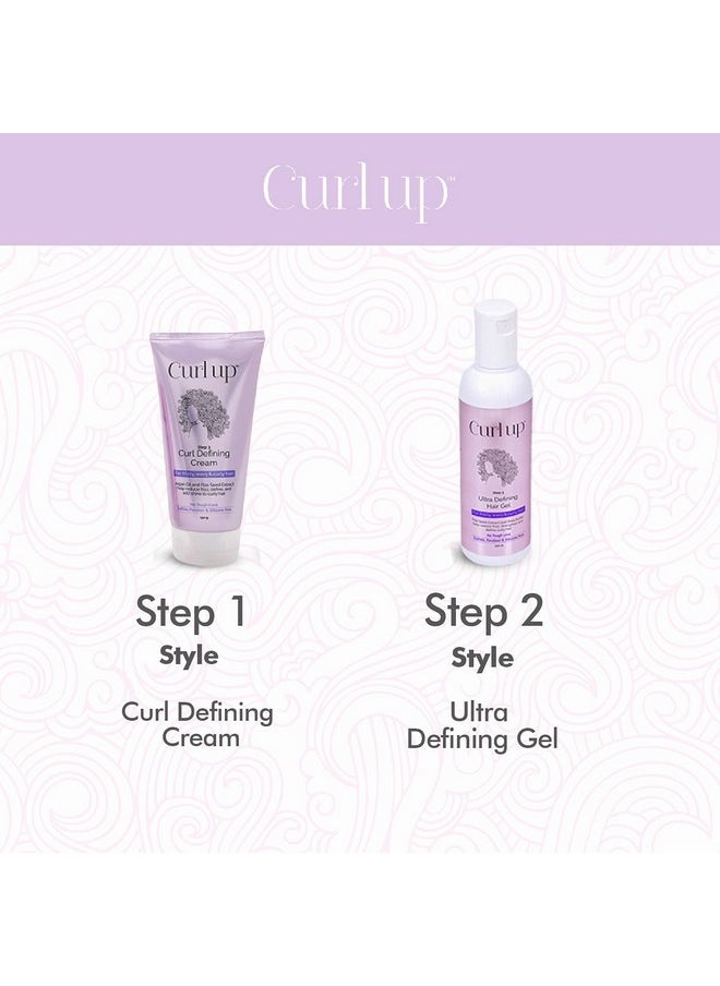 Curl up Curl Styling Combo With Curl Defining Cream & Ultra Defining Gel - For Dry Frizzy, Wavy & Curly Hair - Sulphate, Paraben & Silicone Free, Pack of 1