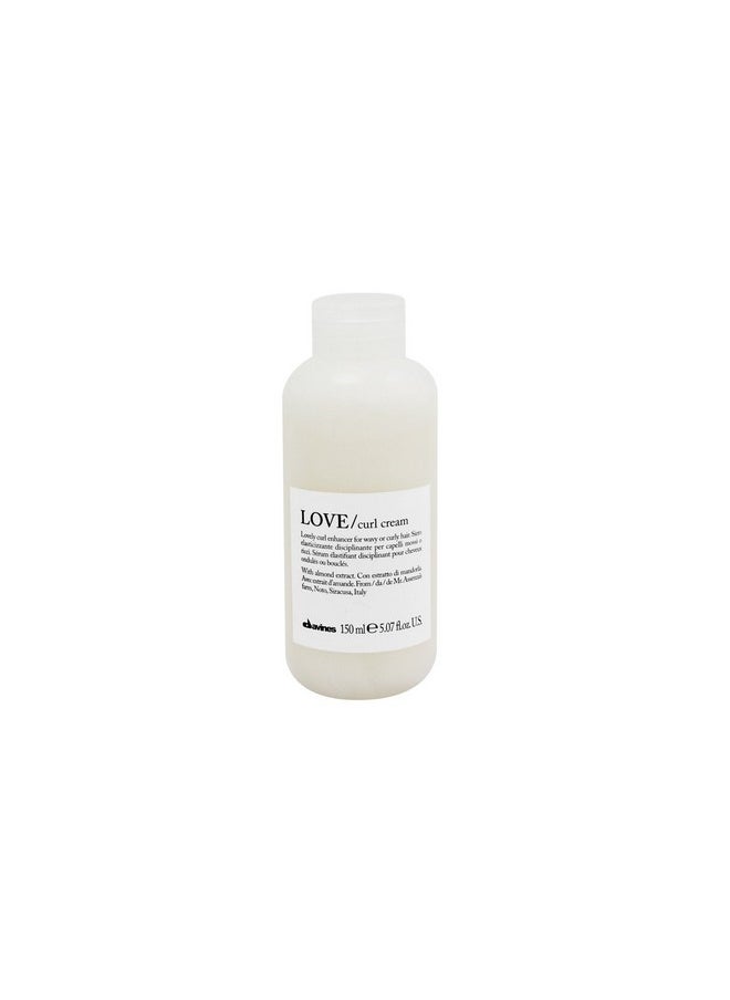 Davines LOVE Curl Cream, Weightless Curl Defining Leave-On Serum For Curly And Wavy Hair, Residue-Free Softness and Shine, 5.07 Fl Oz
