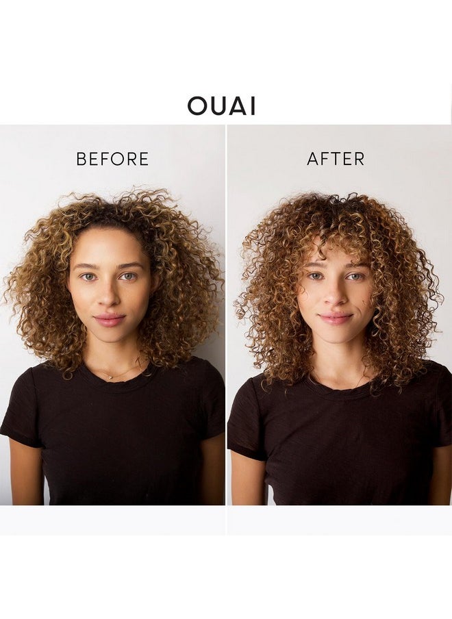 OUAI Curl Cream - Curl Defining Cream for Hydrated, Shiny Curls - Babassu and Coconut Oil, Linseed and Chia Seed Oil - Paraben, Phthalate, Sulfate and Silicone Free Curly Hair Products (8 Fl Oz)
