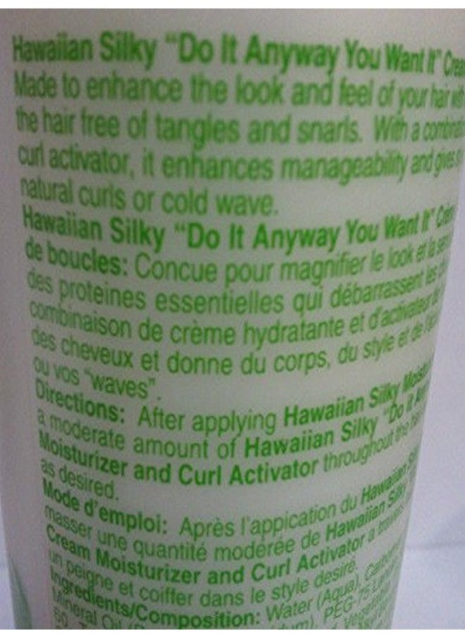 Hawaiian Silky Hawaiian silky cream activator do any way you want it 8 fluid ounce, White, 8 Fl Ounce