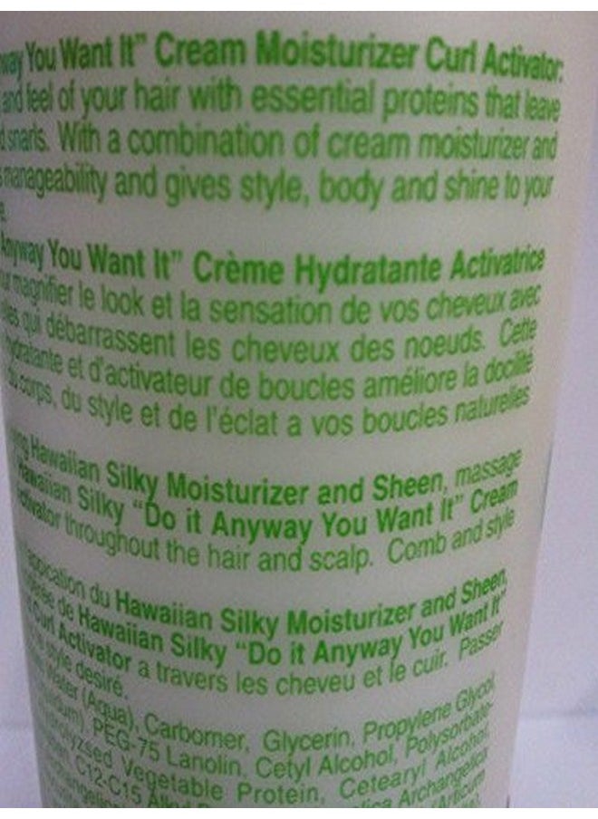 Hawaiian Silky Hawaiian silky cream activator do any way you want it 8 fluid ounce, White, 8 Fl Ounce