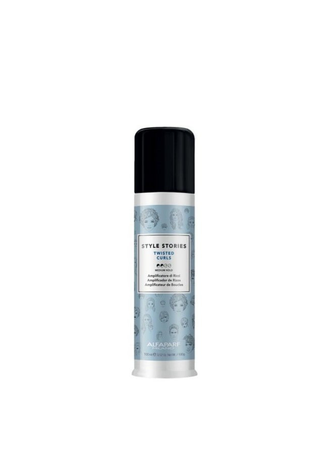 Alfaparf Milano Style Stories Twisted Curls Hair Styling Product, Medium Hold Curl Cream - Professional Salon Quality - No Residue - Amplifies Curly Hair - 3.52 oz.