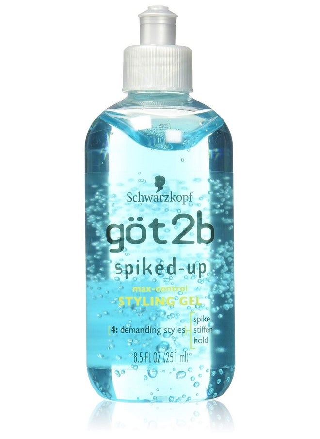 got2b Spiked-Up Max Control Styling Gel, 8.5 Ounce (Pack of 4)