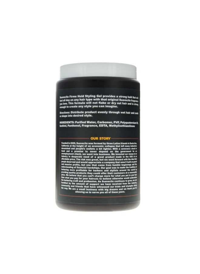 Suavecito Firme Hold Styling Hair Gel 32 oz Tub