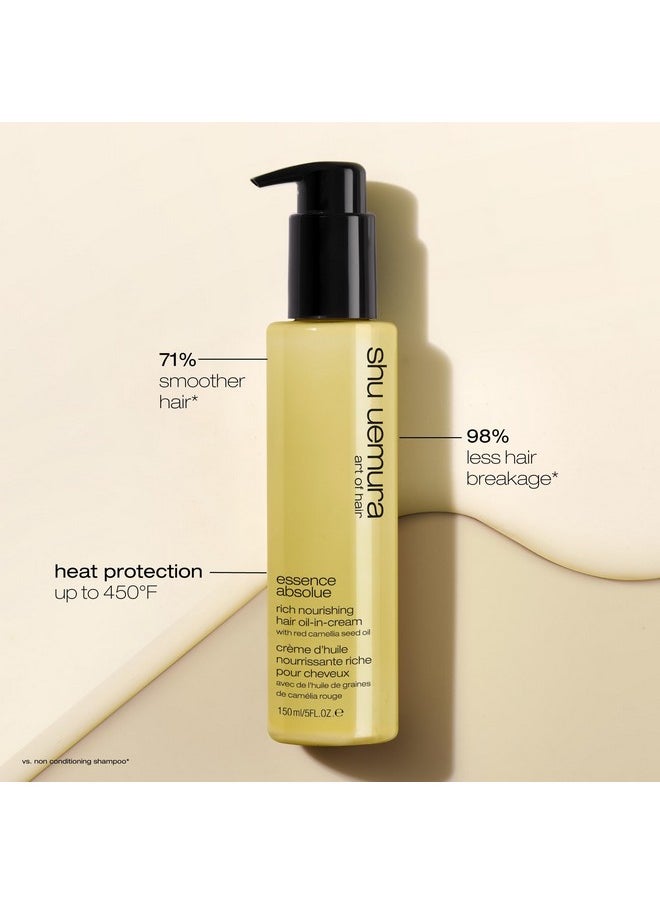 Shu Uemura Essence Absolue Nourishing Hair Cream | Protects Against Heat Damage and UV | Nourishes, Hydrates, and Smooths | For All Hair Types
