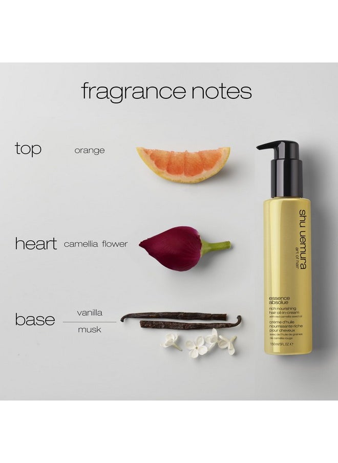 Shu Uemura Essence Absolue Nourishing Hair Cream | Protects Against Heat Damage and UV | Nourishes, Hydrates, and Smooths | For All Hair Types
