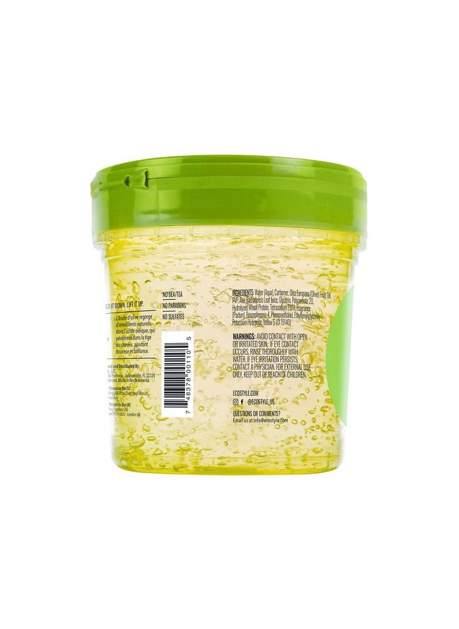 Eco Style Gel Olive Oil Styling - Adds Shine and Tames Split Ends - Delivers Moisture to Scalp - Nourishes And Repairs - Provides Weightless and Superior Hold - Ideal for all Hair - 8 oz