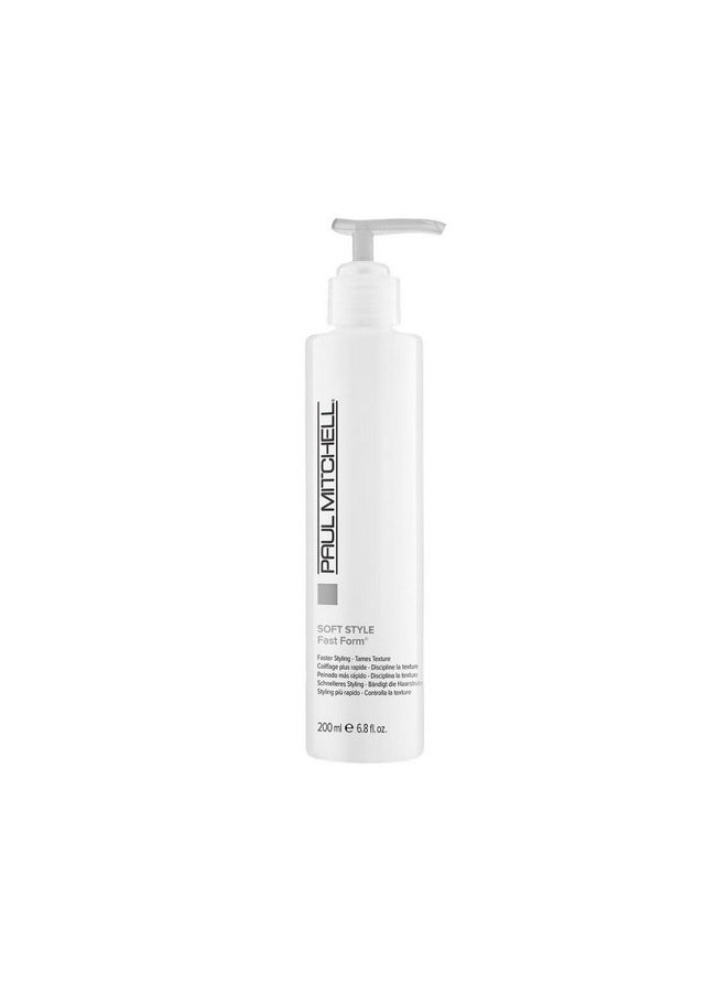 Paul Mitchell Fast Form Styling Cream-Gel, Reduces Drying Time For Faster Styling, Smoothes Texture, For All Hair Types, 6.8 fl. oz