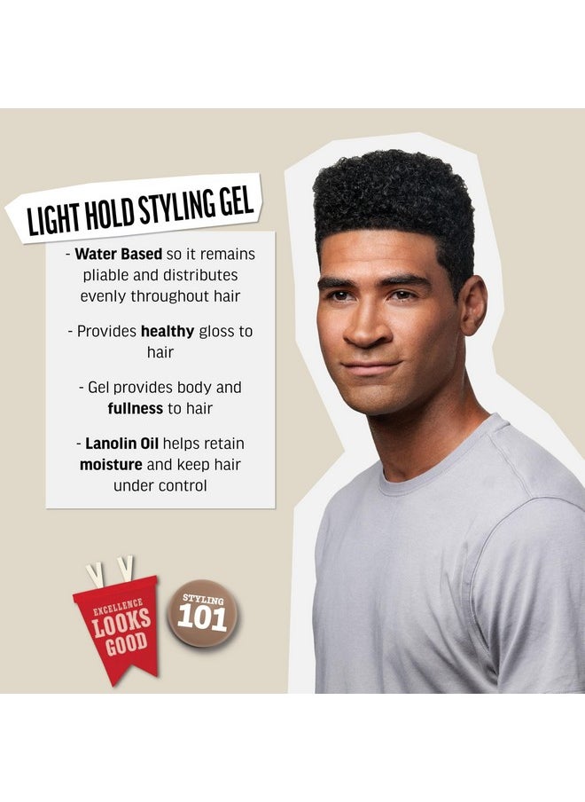 American Crew Men's Hair Gel, Light Hold, Non-Flaking Styling Gel, 13.1 Fl Oz