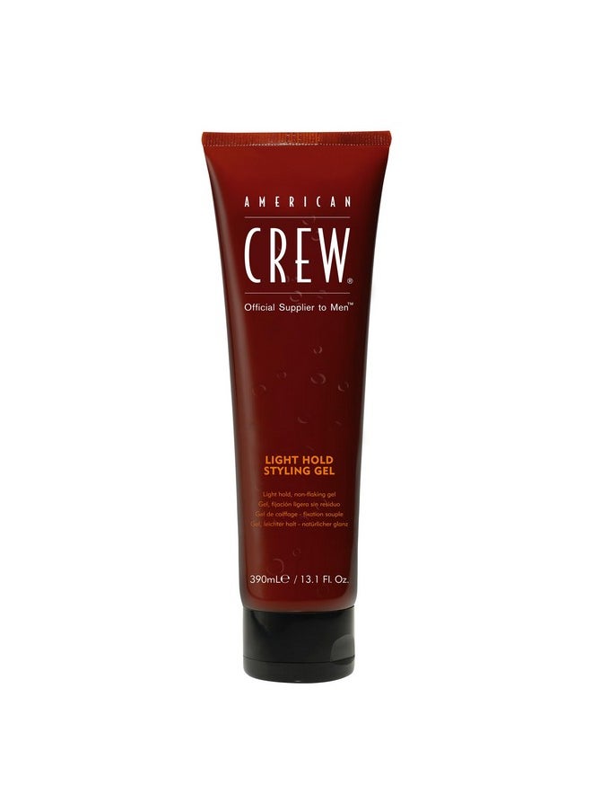 American Crew Men's Hair Gel, Light Hold, Non-Flaking Styling Gel, 13.1 Fl Oz