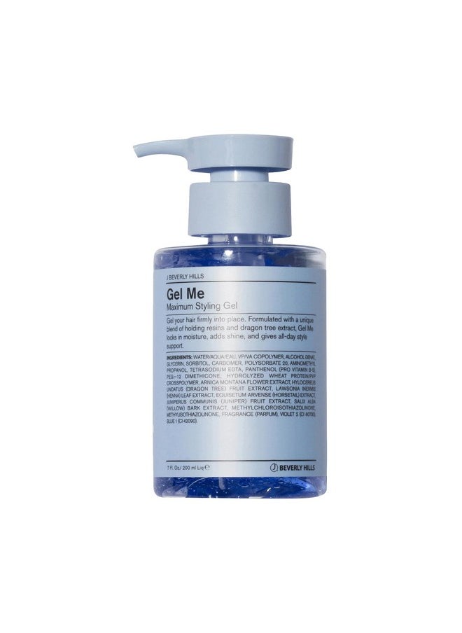 J Beverly Hills Blue Gel Me Formulated with Vitamin B5 Ingredient Blend for Firm Hold, 7 Oz