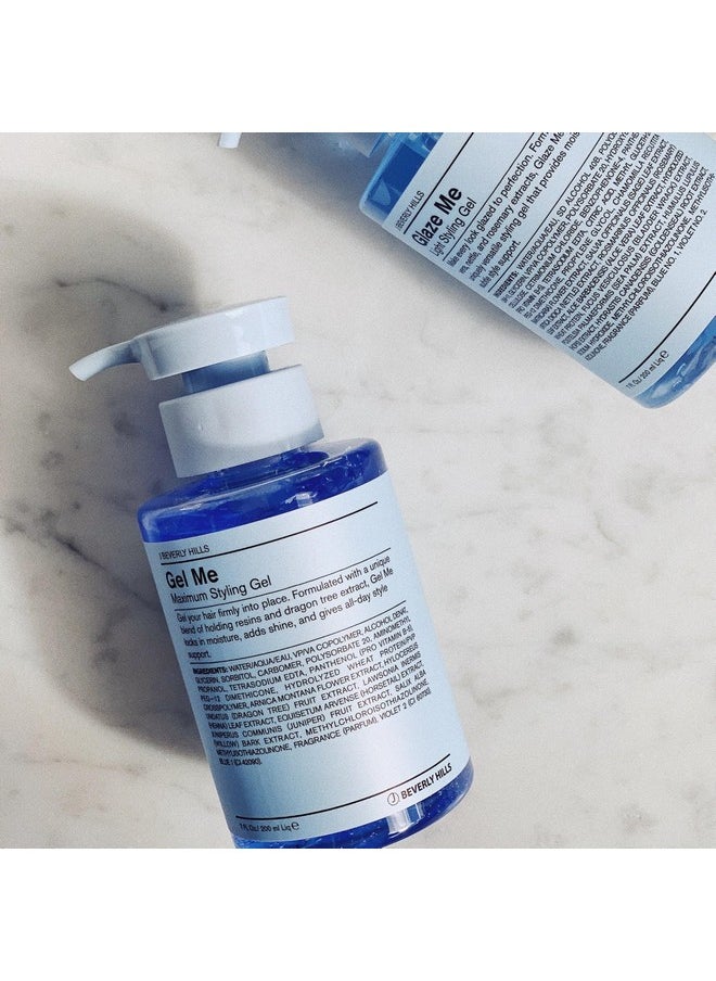 J Beverly Hills Blue Gel Me Formulated with Vitamin B5 Ingredient Blend for Firm Hold, 7 Oz