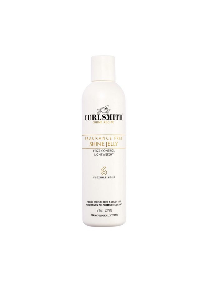 CURLSMITH - Shine Jelly, Light Hold Styling Gel with Frizz Protection, Sensitive, Fragrance Free, For All Curl and Hair Types, Vegan (8 fl oz)