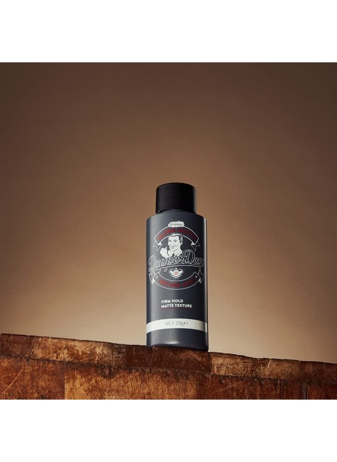 Dapper Dan Ultra Matte Hair Texture Powder, Easy Application For Men, Light Flexible Hold, Natural Finish, High Styling Hold, Citrus Cologne Scent, 2 x 20g