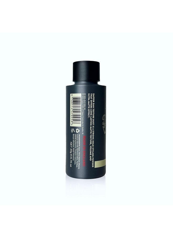 Dapper Dan Ultra Matte Hair Texture Powder, Easy Application For Men, Light Flexible Hold, Natural Finish, High Styling Hold, Citrus Cologne Scent, 2 x 20g