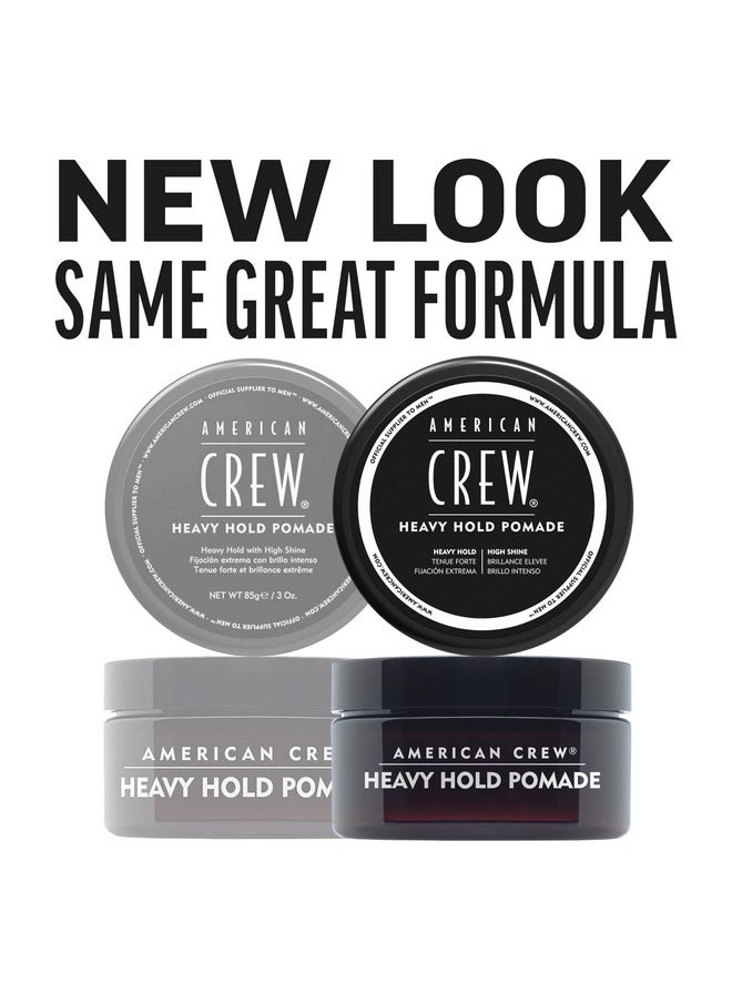 American Crew Men's Hair Pomade, Like Hair Gel with Heavy Hold & High Shine, 3 oz