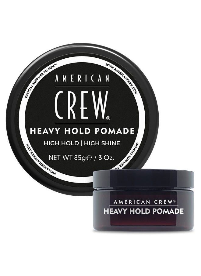 American Crew Men's Hair Pomade, Like Hair Gel with Heavy Hold & High Shine, 3 oz