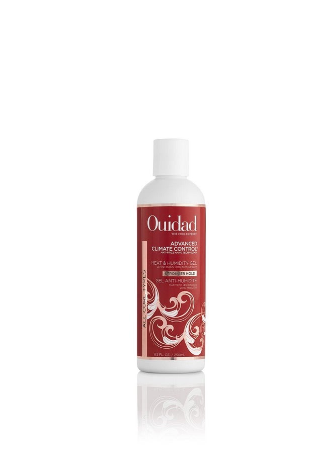 Ouidad Advanced Climate Control Heat & Humidity Stronger Hold Gel Travel Size - 8.5 fl oz, Anti-Frizz Nano Technology, Styling Gel, Prevents Flyaways & Frizz, Crunch-free Hold, For All Curl Types