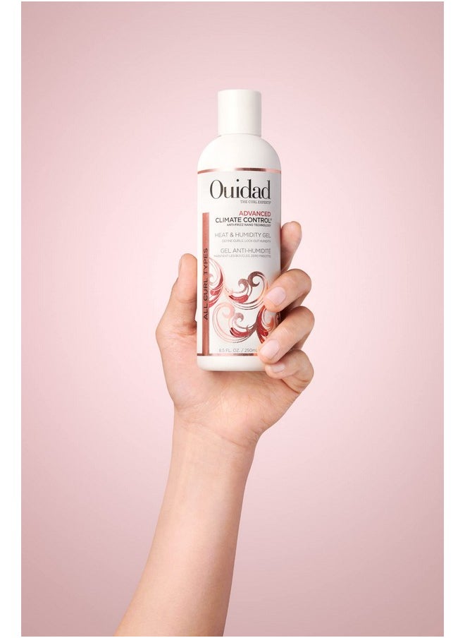 Ouidad Advanced Climate Control Heat & Humidity Gel & Leave In Conditioner Styling Kit, 8.5 fl oz, Flexible, Long-Lasting & Frizz-Free Curls, Sulfates, Parabens & Cruelty-Free Curly Hair Products