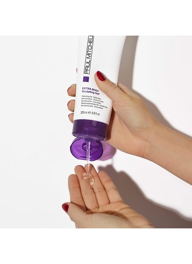Paul Mitchell Extra-Body Sculpting Gel, Thickens + Builds Body, For Fine Hair, 6.8 fl. oz.