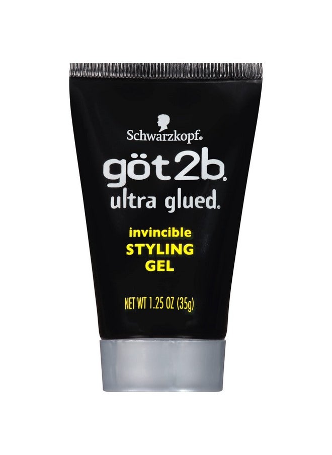 Got2B Ultra Glued Invincible Styling Gel 2 - 6 oz tubes + 1 Travel 1.25 oz tube