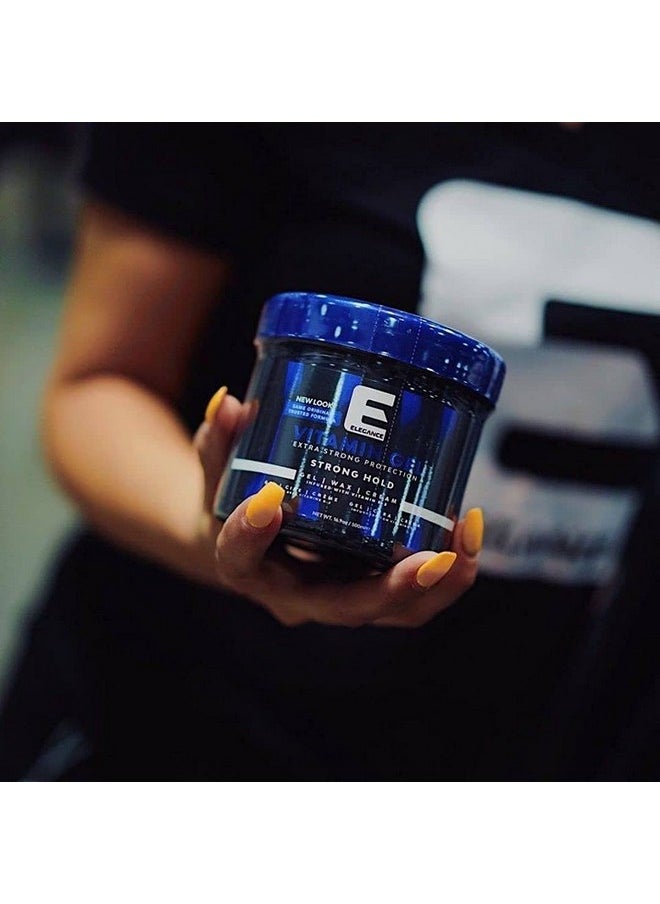 Elegance Vitamin Gel, 8.45 Oz, Infused with Vitamin Pro-VB-5, Strong Hold Gel, Maximum Hair Protection and Natural Long Lasting Shine