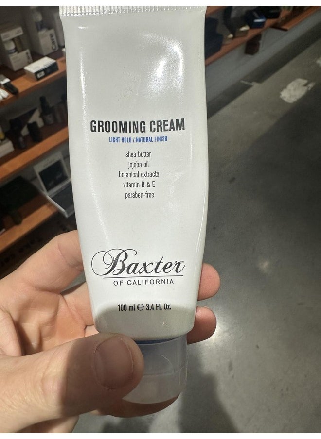 Baxter of California Grooming Cream for Men | Light Hold | Natural Finish | Hair Styler | 3.4 oz