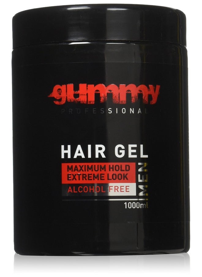 Gummy Alcohol Free Hair Gel, Red, 33.81 Ounce 1000 ml