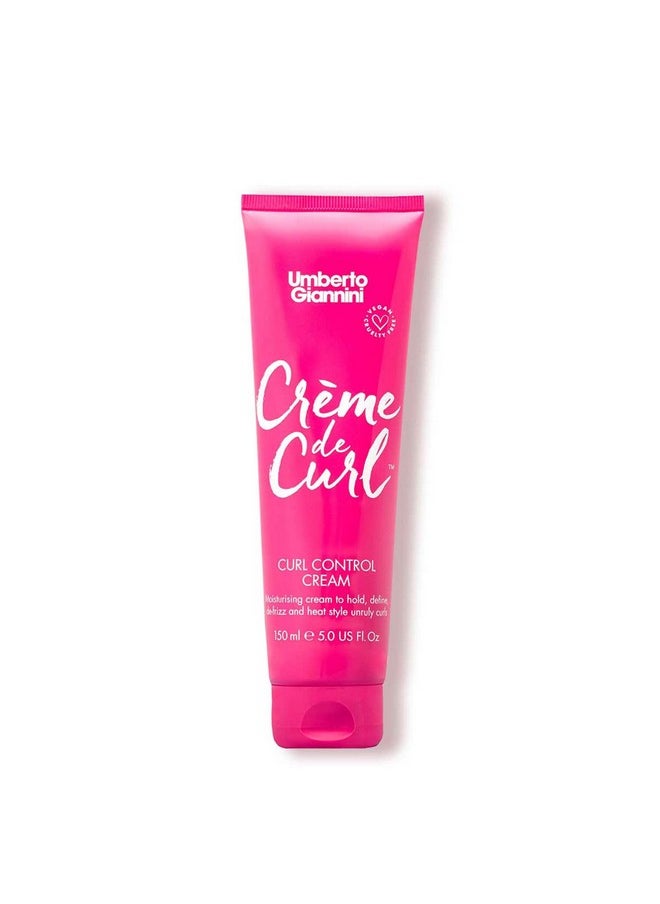 Umberto Giannini Creme de Curl Curl Control Cream | Moisturising Cream to Hold, Defines, De-frizz | Vegan & Cruelty Free - 150 ml (Pack of 1)