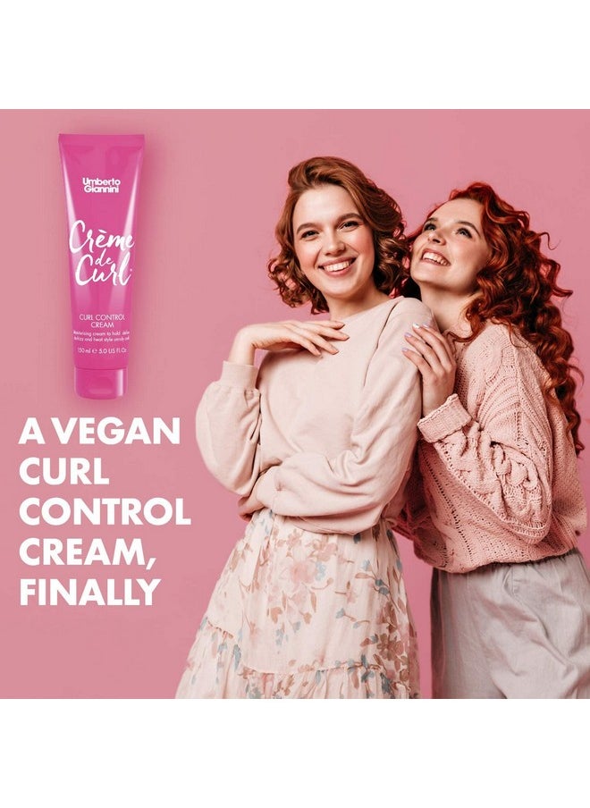 Umberto Giannini Creme de Curl Curl Control Cream | Moisturising Cream to Hold, Defines, De-frizz | Vegan & Cruelty Free - 150 ml (Pack of 1)
