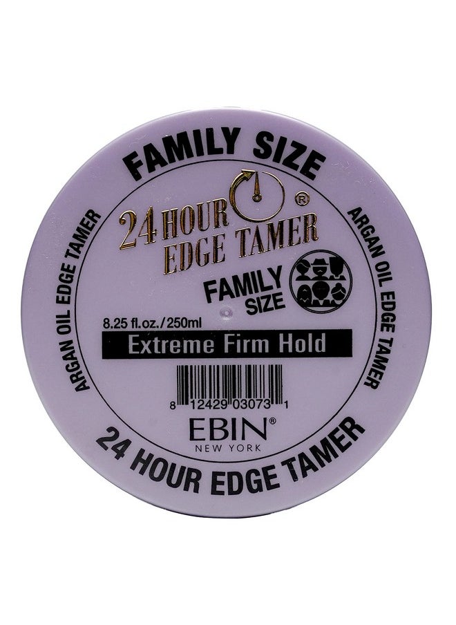 EBIN NEW YORK 24 Hour Edge Tamer - Extreme Firm Hold (8.5oz/ 250ml) - No Flaking, White Residue, Shine and Smooth texture with Argan Oil and Castor Oil