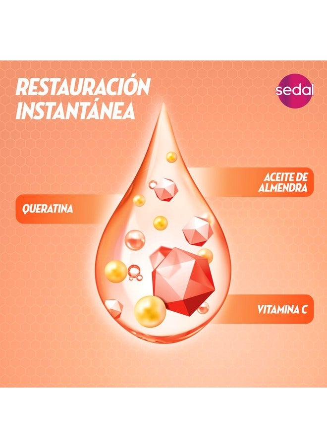 Sedal S.O.S. Reconstruccion Estructural Con Bio Keratina Crema Para Peinar (Styling Hair Cream Structural Reconstruction) 300 ml
